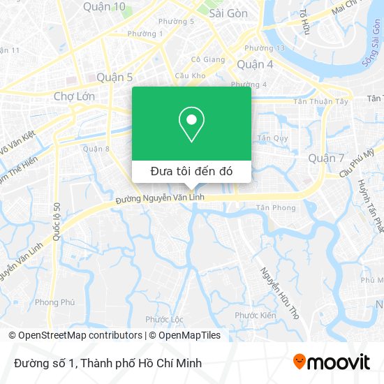 Bản đồ Đường số 1