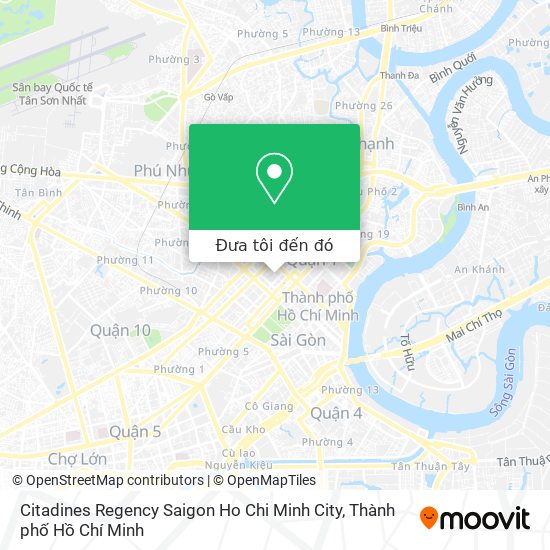 Bản đồ Citadines Regency Saigon Ho Chi Minh City