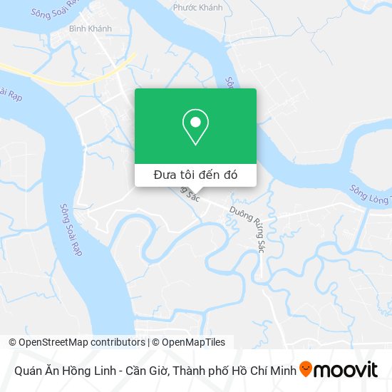 Bản đồ Quán Ăn Hồng Linh - Cần Giờ