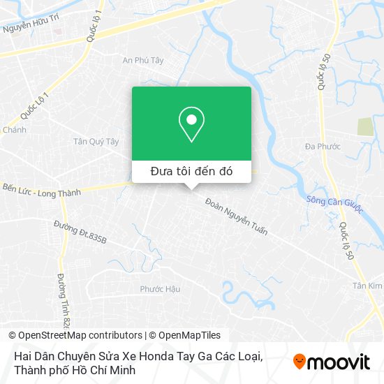 Bản đồ Hai Dân Chuyên Sửa Xe Honda Tay Ga Các Loại