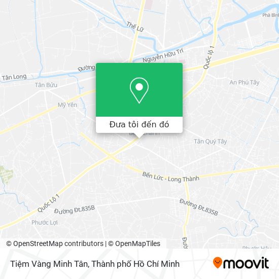 Bản đồ Tiệm Vàng Minh Tân
