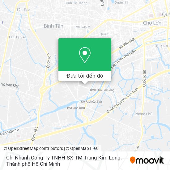 Bản đồ Chi Nhánh Công Ty TNHH-SX-TM Trung Kim Long