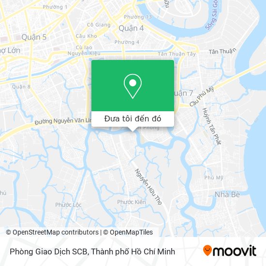 Bản đồ Phòng Giao Dịch SCB