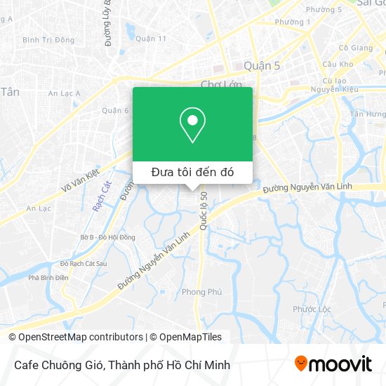 Bản đồ Cafe Chuông Gió