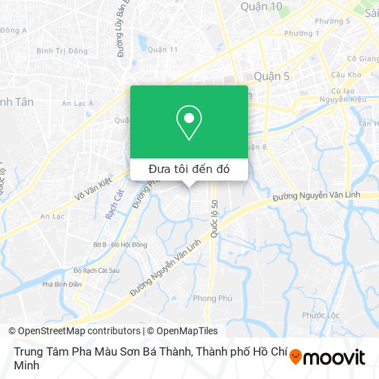 Bản đồ Trung Tâm Pha Màu Sơn Bá Thành
