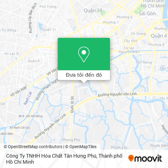 Bản đồ Công Ty TNHH Hóa Chất Tân Hưng Phú