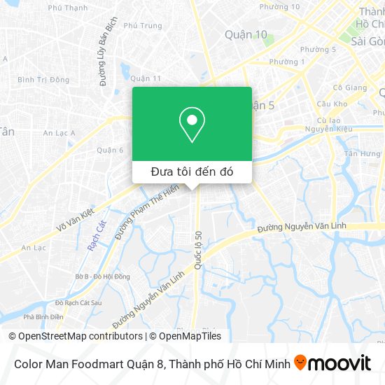 Bản đồ Color Man Foodmart Quận 8