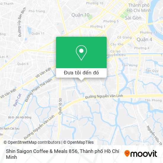 Bản đồ Shin Saigon Coffee & Meals 856