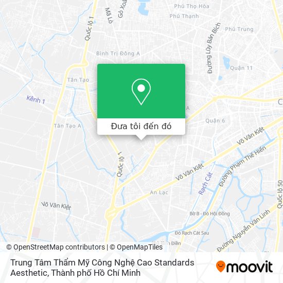 Bản đồ Trung Tâm Thẩm Mỹ Công Nghệ Cao Standards Aesthetic