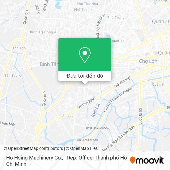 Bản đồ Ho Hsing Machinery Co., - Rep. Office