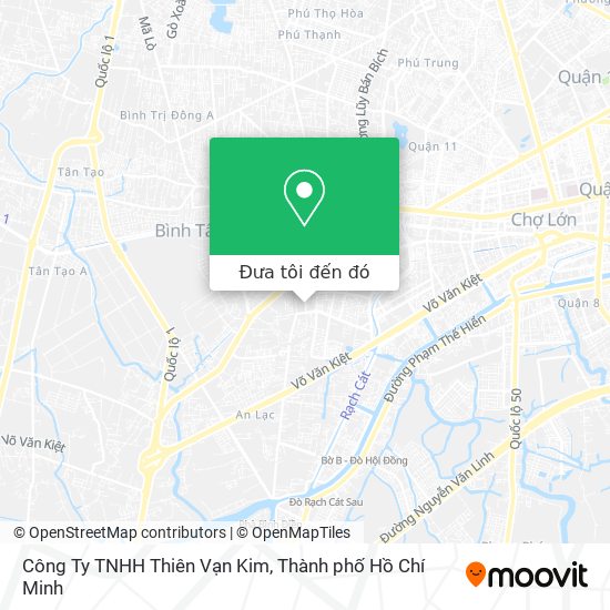 Bản đồ Công Ty TNHH Thiên Vạn Kim