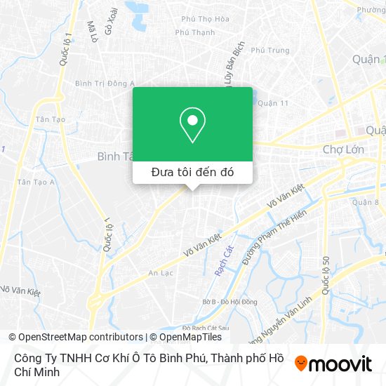 Bản đồ Công Ty TNHH Cơ Khí Ô Tô Bình Phú