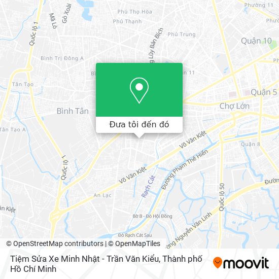 Bản đồ Tiệm Sửa Xe Minh Nhật - Trần Văn Kiểu