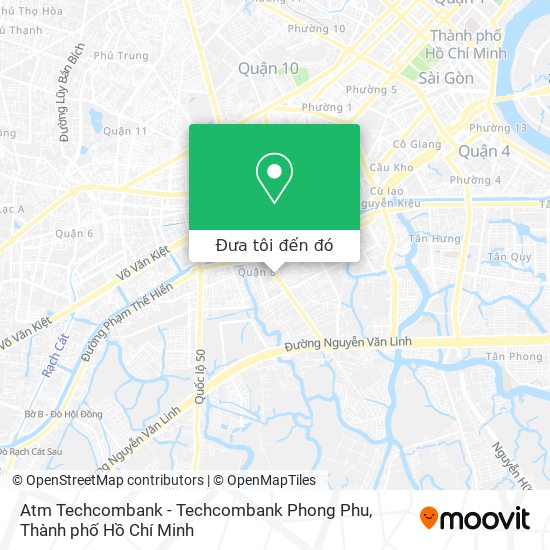 Bản đồ Atm Techcombank - Techcombank Phong Phu
