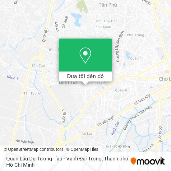 Bản đồ Quán Lẩu Dê Tường Tầu - Vành Đai Trong