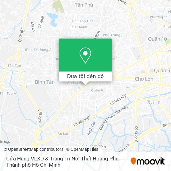 Bản đồ Cửa Hàng VLXD & Trang Trí Nội Thất Hoàng Phú