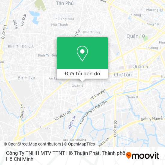 Bản đồ Công Ty TNHH MTV TTNT Hồ Thuận Phát