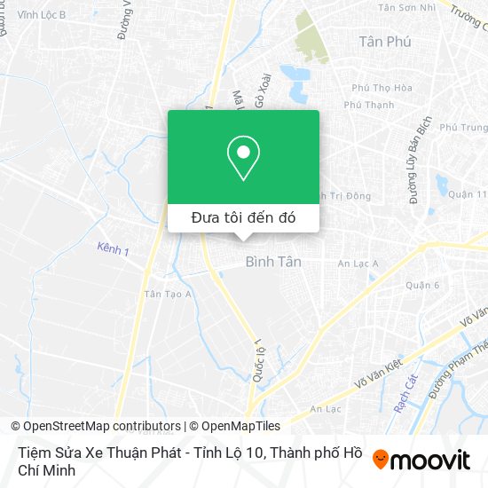 Bản đồ Tiệm Sửa Xe Thuận Phát - Tỉnh Lộ 10