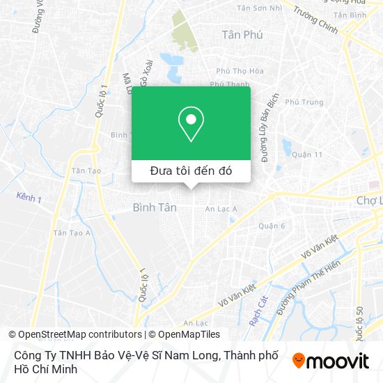 Bản đồ Công Ty TNHH Bảo Vệ-Vệ Sĩ Nam Long