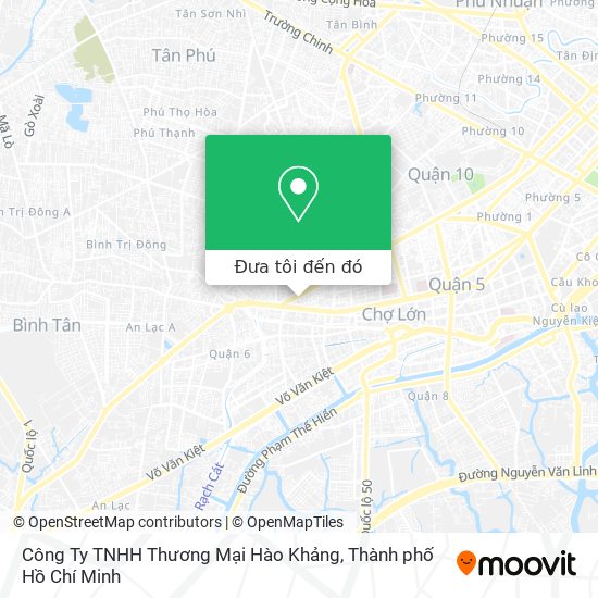 Bản đồ Công Ty TNHH Thương Mại Hào Khảng