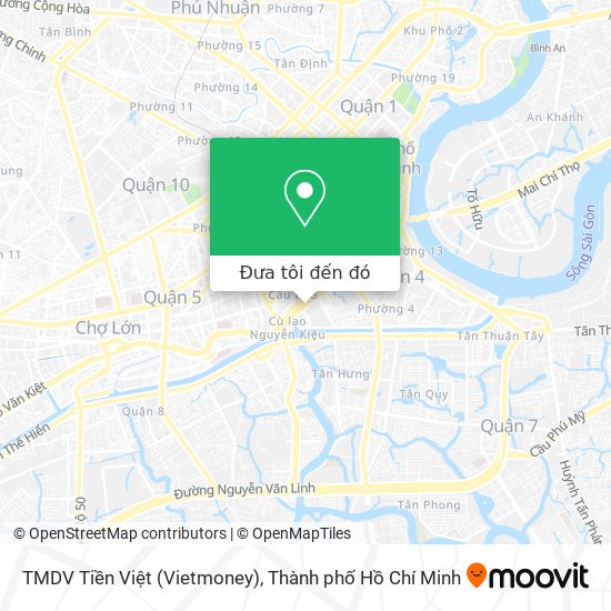 Bản đồ TMDV Tiền Việt (Vietmoney)