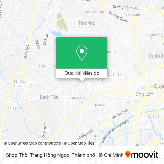 Bản đồ Shop Thời Trang Hồng Ngọc