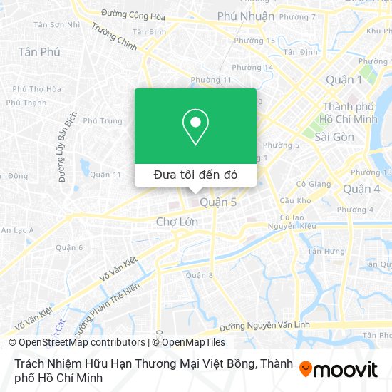 Bản đồ Trách Nhiệm Hữu Hạn Thương Mại Việt Bồng