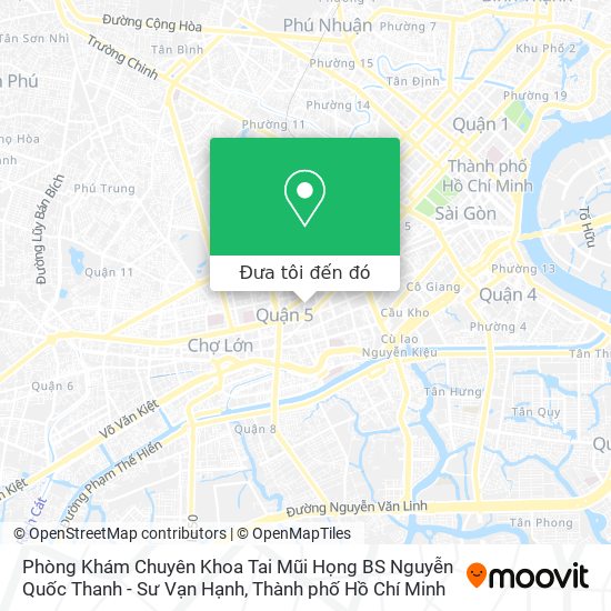 Bản đồ Phòng Khám Chuyên Khoa Tai Mũi Họng BS Nguyễn Quốc Thanh - Sư Vạn Hạnh