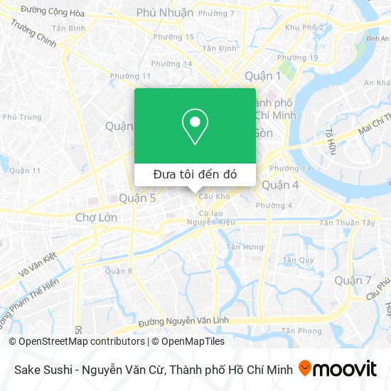 Bản đồ Sake Sushi - Nguyễn Văn Cừ