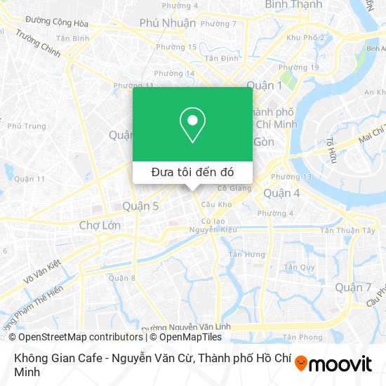 Bản đồ Không Gian Cafe - Nguyễn Văn Cừ