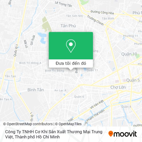 Bản đồ Công Ty TNHH Cơ Khí Sản Xuất Thương Mại Trung Việt