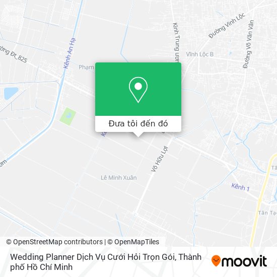 Bản đồ Wedding Planner Dịch Vụ Cưới Hỏi Trọn Gói