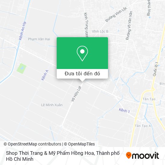 Bản đồ Shop Thời Trang & Mỹ Phẩm Hồng Hoa