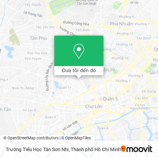 Bản đồ Trường Tiểu Học Tân Sơn Nhì