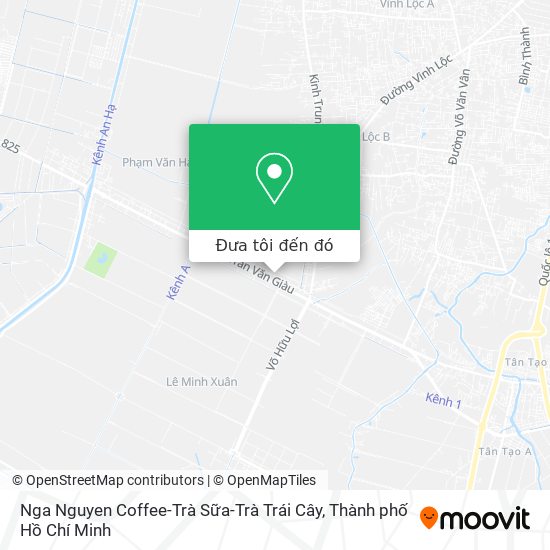 Bản đồ Nga Nguyen Coffee-Trà Sữa-Trà Trái Cây