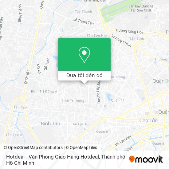 Bản đồ Hotdeal - Văn Phòng Giao Hàng Hotdeal