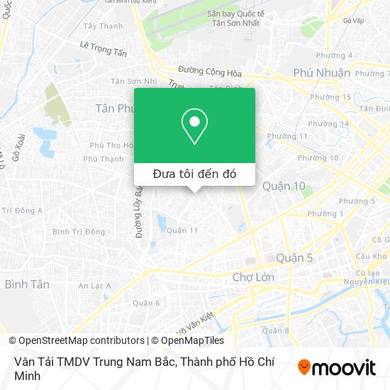 Bản đồ Vân Tải TMDV Trung Nam Bắc