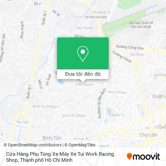 Bản đồ Cửa Hàng Phụ Tùng Xe Máy Xe Tui Work Racing Shop