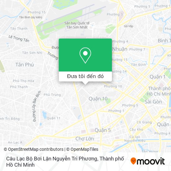 Bản đồ Câu Lạc Bộ Bơi Lặn Nguyễn Tri Phương