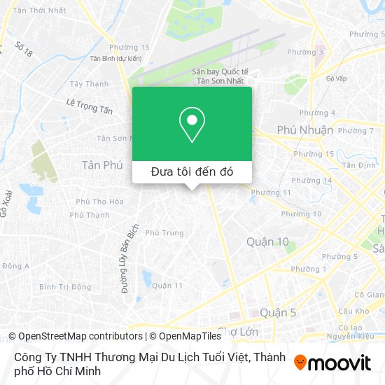Bản đồ Công Ty TNHH Thương Mại Du Lịch Tuổi Việt
