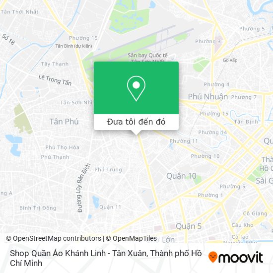 Bản đồ Shop Quần Áo Khánh Linh - Tân Xuân