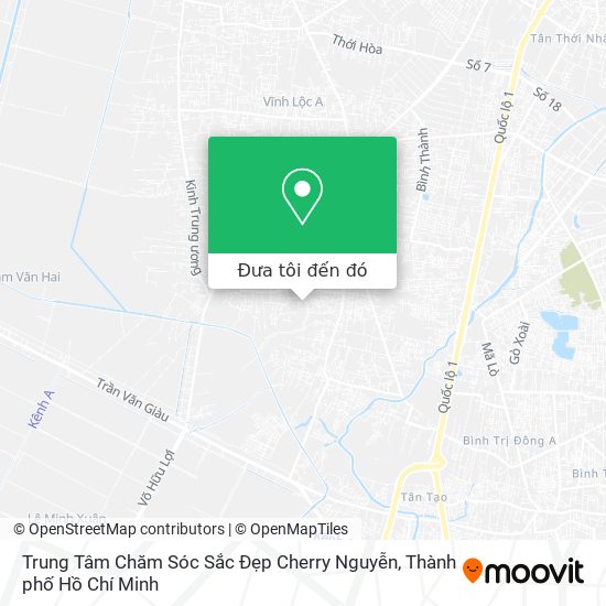 Bản đồ Trung Tâm Chăm Sóc Sắc Đẹp Cherry Nguyễn