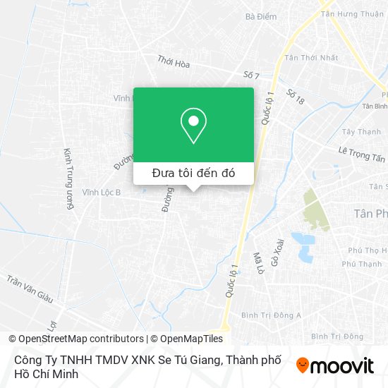 Bản đồ Công Ty TNHH TMDV XNK Se Tú Giang