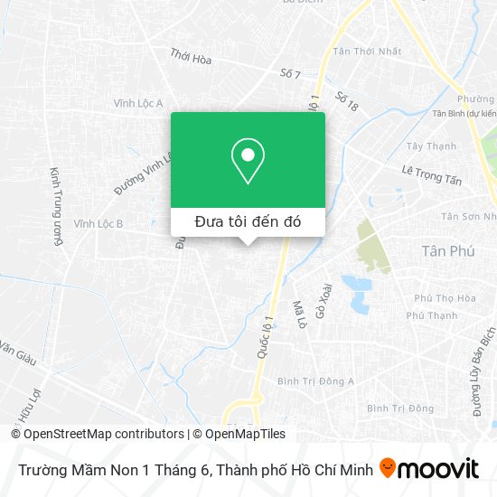 Bản đồ Trường Mầm Non 1 Tháng 6