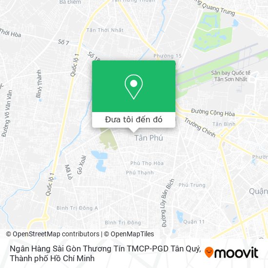 Bản đồ Ngân Hàng Sài Gòn Thương Tín TMCP-PGD Tân Quý