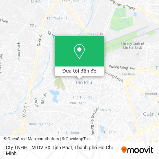 Bản đồ Cty TNHH TM DV SX Tịnh Phát