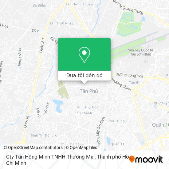 Bản đồ Cty Tấn Hồng Minh TNHH Thương Mại