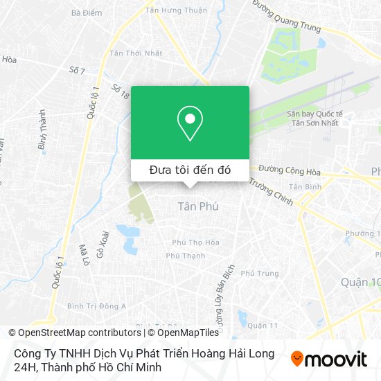 Bản đồ Công Ty TNHH Dịch Vụ Phát Triển Hoàng Hải Long 24H