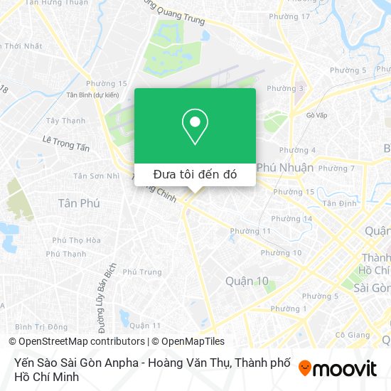 Bản đồ Yến Sào Sài Gòn Anpha - Hoàng Văn Thụ