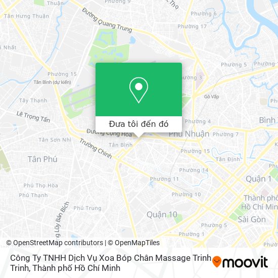 Bản đồ Công Ty TNHH Dịch Vụ Xoa Bóp Chân Massage Trinh Trinh